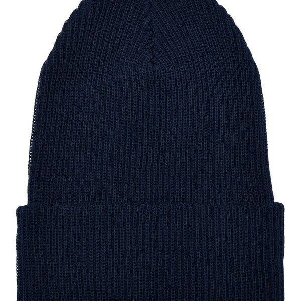 Recycled yarn ribbed knit beanie (1504RY) Thumbnail