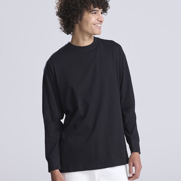 AWDis Unisex Oversize 100 Long Sleeve T-Shirt Thumbnail